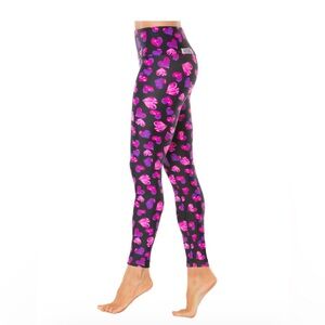 Elisabetta Rogiani Couture Fitness Pink Heart Print high waisted